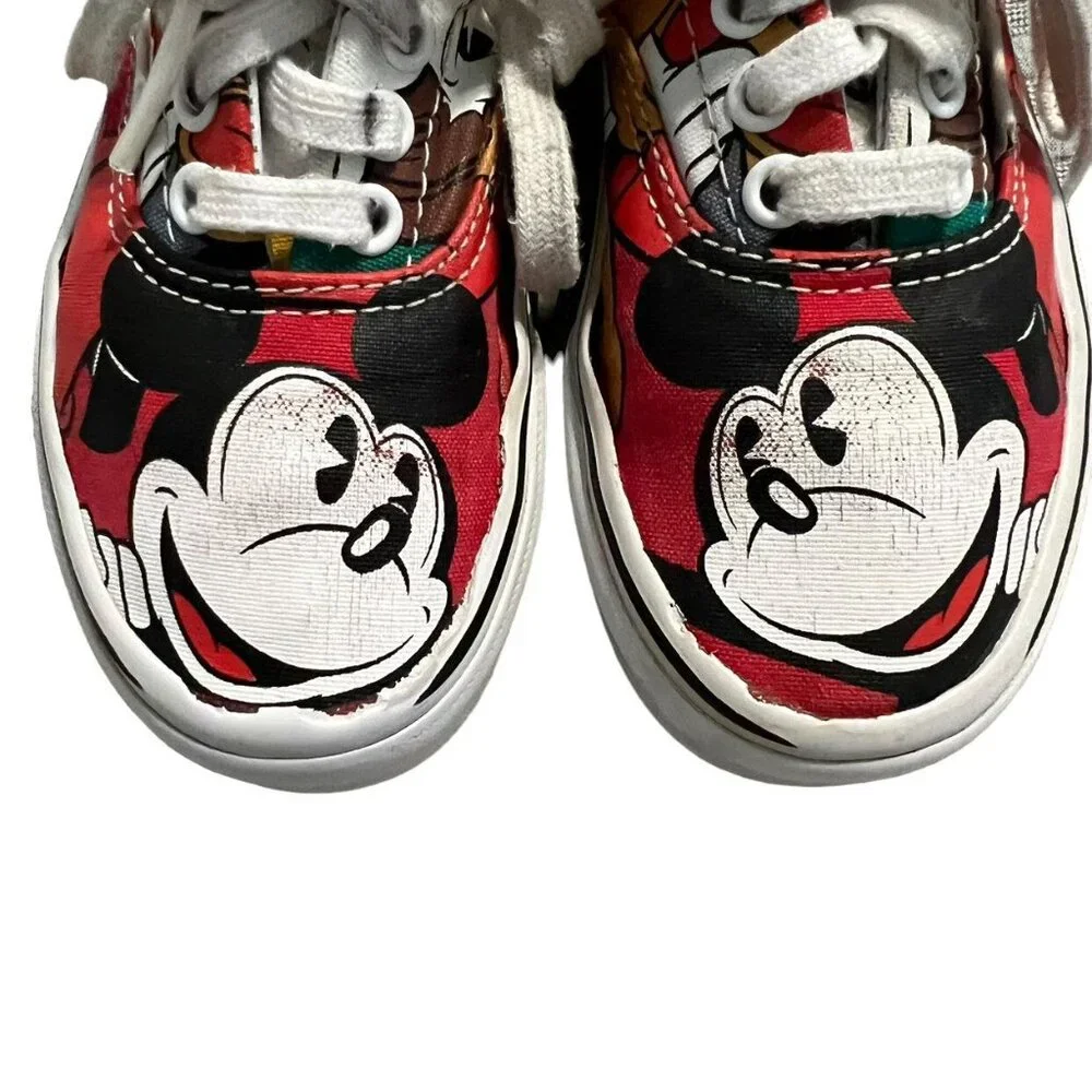 Vans + Disney Sz 12 Mickey Mouse Donald Goofy Sneakers